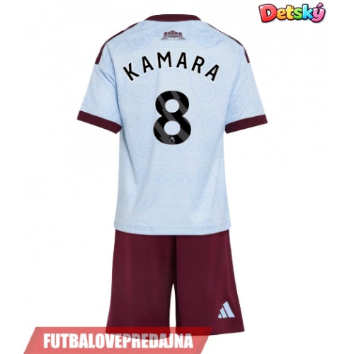 Lacne Dětský Futbalové dres Aston Villa Boubacar Kamara #8 2026-27 Krátky Rukáv - Tretina (+ trenírky)